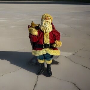 Possible Dreams Clothtique Santa  1985 With Bell  And Sack 9.75" Very Nice
